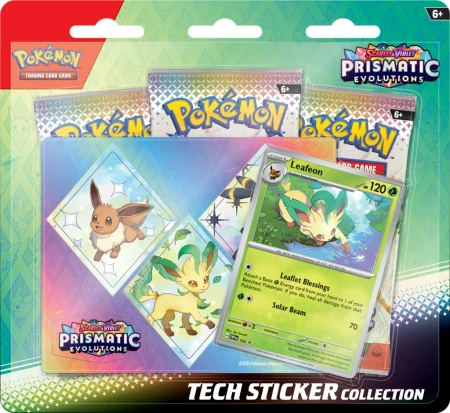 Pokémon TCG: Scarlet &amp; Violet -Prismatic Evolutions - Tech Sticker - Leafeon