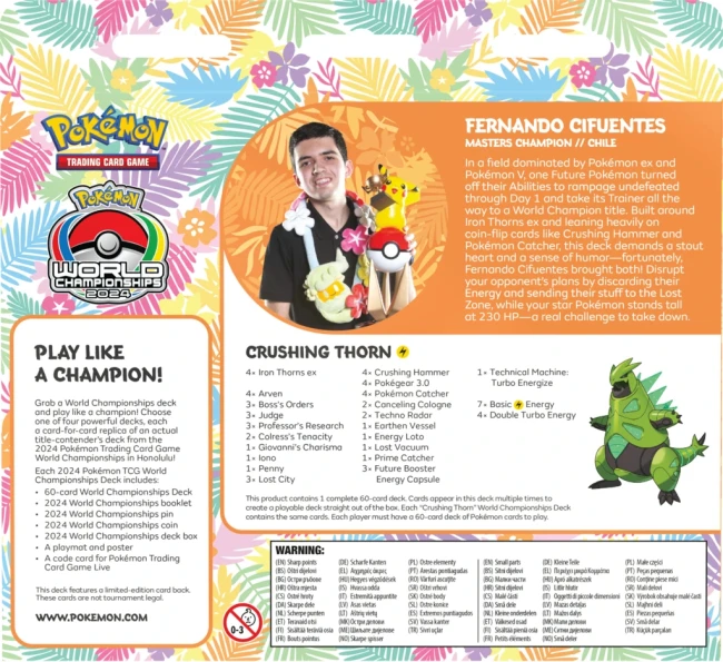 Pokémon TCG: World Championships Deck 2024 - Crushing Thorn