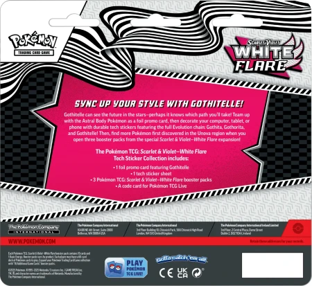 Pokémon TCG: Scarlet &amp; Violet - White Flare - Tech Sticker - Gothitelle