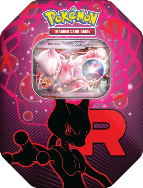 Pokémon TCG: Team Rocket Tin - Mewtwo ex