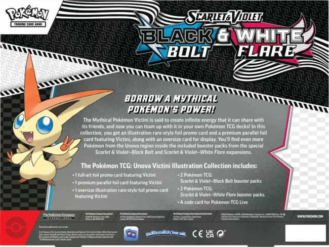 Pokémon TCG: Scarlet &amp; Violet - White Flare &amp; Black Bolt - Unova Victini Illustration Collection