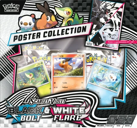 Pokémon TCG: Scarlet &amp; Violet - White Flare &amp; Black Bolt - Unova Poster Collection