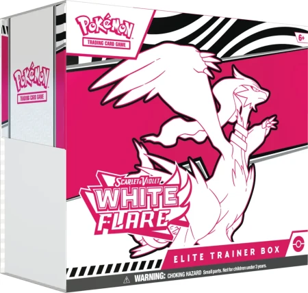 Pokémon TCG: Scarlet &amp; Violet - White Flare - Elite Trainer Box - Reshiram