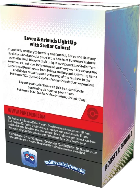 Pokémon TCG: Scarlet &amp; Violet - Prismatic Evolutions - Booster Bundle
