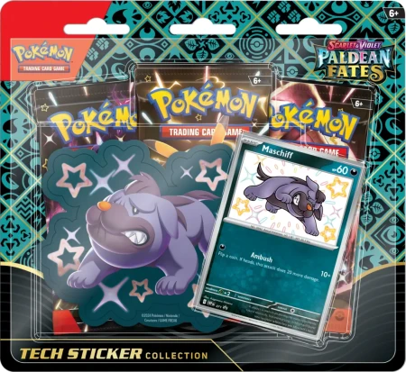 Pokemon TCG: Paldean Fates Tech Sticker Collection - Maschiff