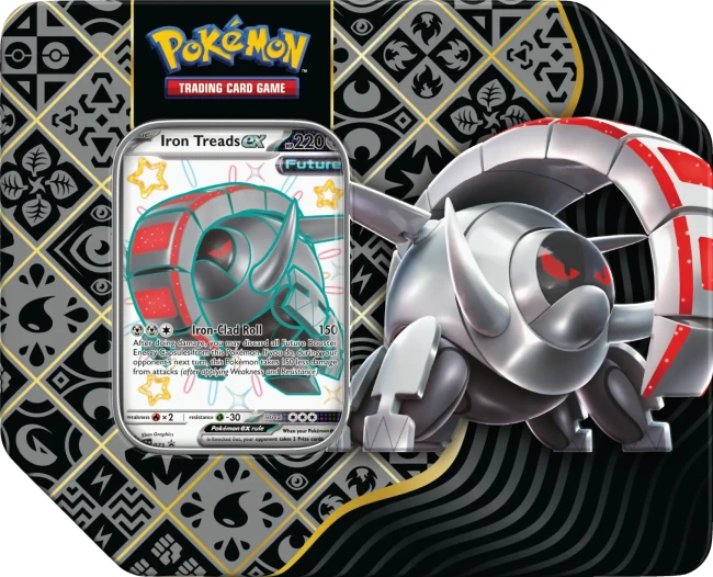 Pokemon TCG: Paldean Fates Tin 5-booster Iron Treads