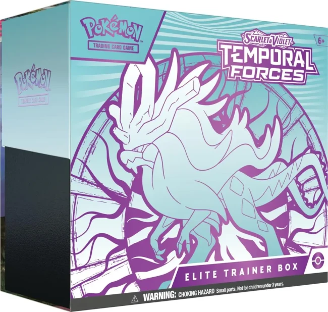 Pokemon TCG: Scarlet &amp; Violet - Temporal Forces - Elite Trainer Box - Walking Wake