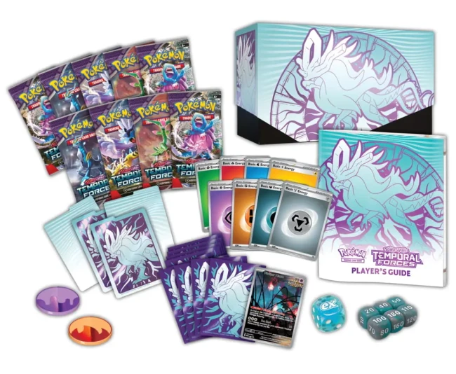 Pokemon TCG: Scarlet &amp; Violet - Temporal Forces - Elite Trainer Box - Walking Wake