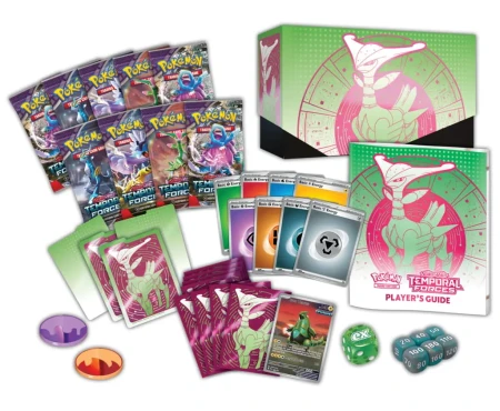 Pokemon TCG: Scarlet &amp; Violet - Temporal Forces - Elite Trainer Box - Iron Leaves