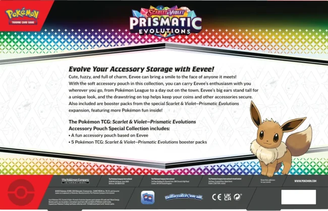 Pokémon TCG: Scarlet &amp; Violet - Prismatic Evolutions - Accessory Pouch Special Collection