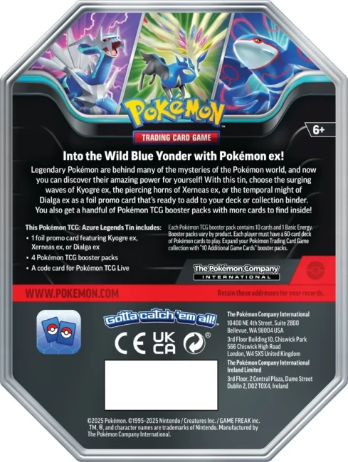 Pokémon TCG: SV Spring Azure Legends Tin - Dialga ex