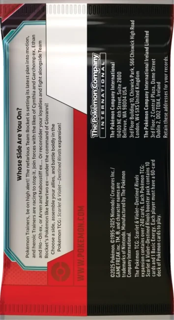 Pokémon TCG: Scarlet &amp; Violet - Destined Rivals - Booster