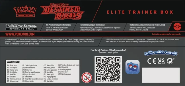 Pokémon TCG: Scarlet &amp; Violet - Destined Rivals - Elite Trainer Box