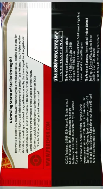 Pokémon TCG: Scarlet &amp; Violet - Surging Sparks - Booster