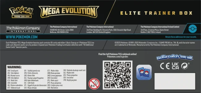 Pokémon TCG: Mega Evolution - Elite Trainer Box - Lucario Bottom