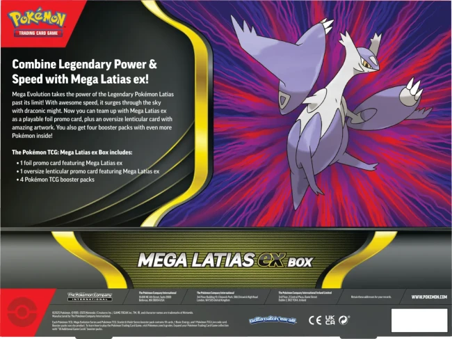 Pokémon TCG: Mega Latias ex Box - Back