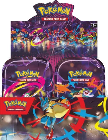 Pokémon TCG: Mega Heroes Mini Tin Display Front