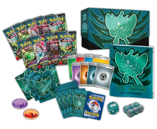 Pokémon TCG: Scarlet &amp; Violet - Twilight Masquerade - Elite Trainer Box - inside