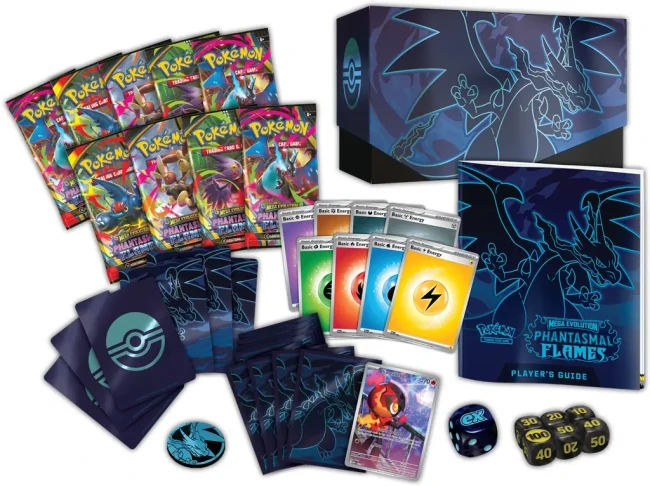 Pokémon TCG: Mega Evolution - Phantasmal Flames - Elite Trainer Box Inside