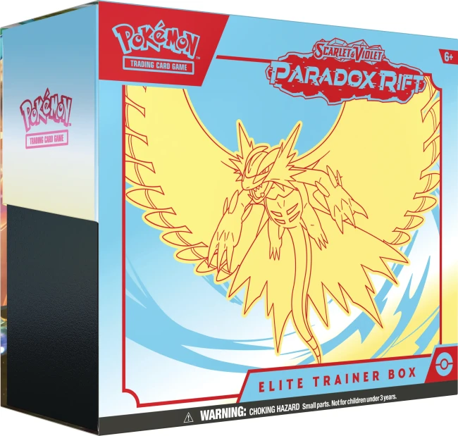 Pokémon TCG: Scarlet &amp; Violet - Paradox Rift - Elite Trainer Box - Roaring Moon