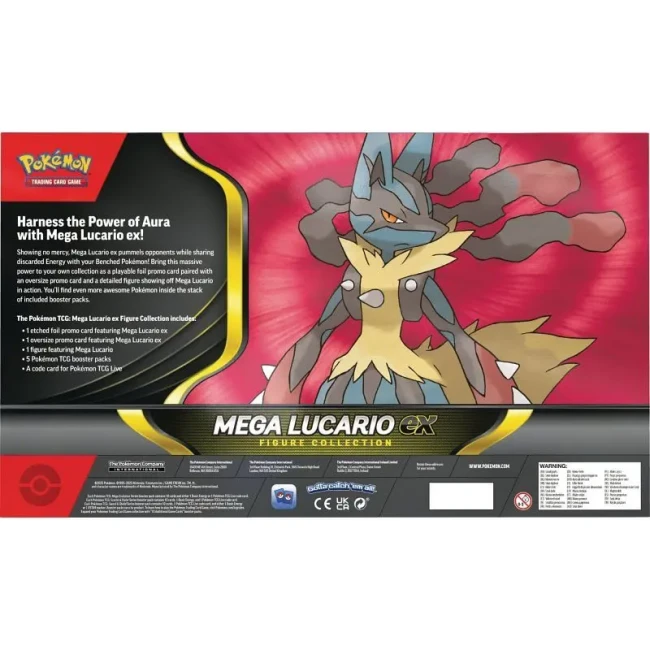 Pokemon TCG: Mega Lucario ex Figure Collection - Back