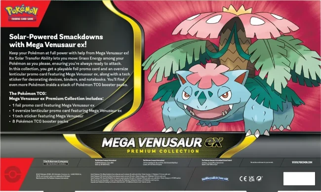 Pokémon TCG: Mega Venusaur ex - Premium Collection- Back