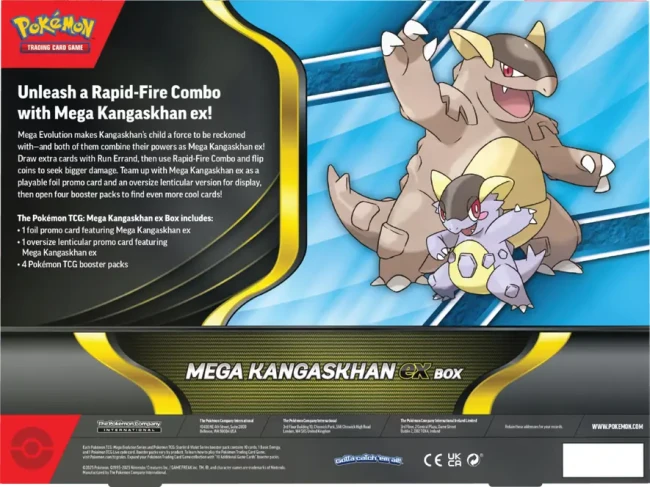 Pokemon TCG: Mega Kangaskhan ex Box - Back