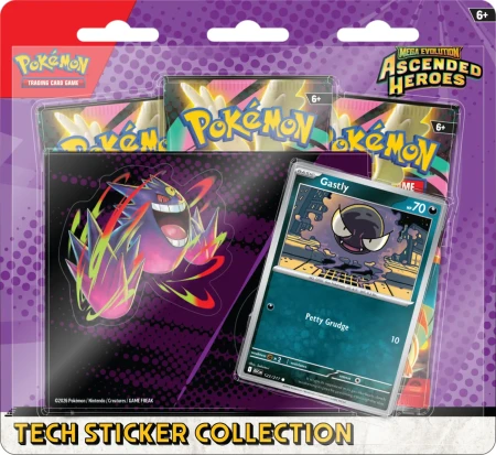 Pokémon TCG: Mega Evolution - Ascended Heroes - Tech Sticker Collection - Gastly