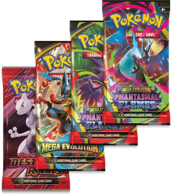 Pokémon TCG: Mega Charizard Tin - Mega Charizard X ex - Booster