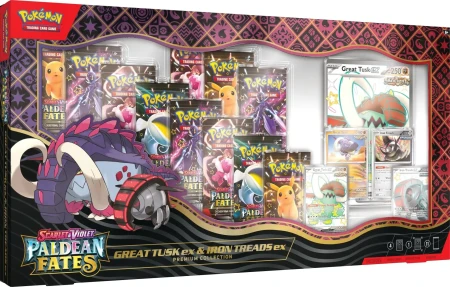 Pokémon TCG: Paldean Fates - Great Tusk ex &amp; Iron Treads ex Premium Collection