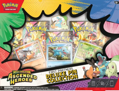 Pokémon TCG: Mega Evolution - Ascended Heroes - Deluxe Pin Collection - First Partners Box