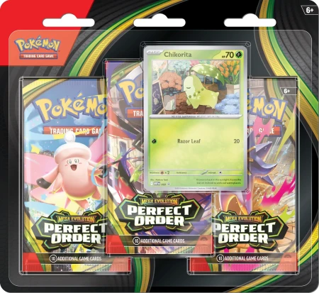 Pokémon TCG: Mega Evolution - Perfect Order - 3-Pack Blister