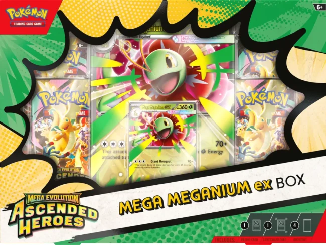 Pokémon TCG: Mega Evolution - Ascended Heroes - Mega Meganium ex Box