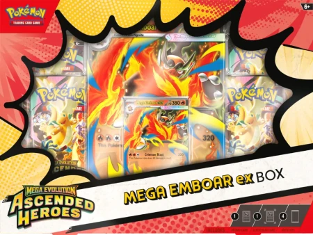 Pokémon TCG: Mega Evolution - Ascended Heroes - Mega Emboar ex Box