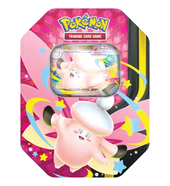 Pokémon TCG: Mega Moonlit Tins - Mega Clefable ex