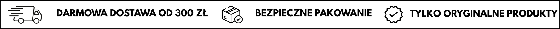 Darmowa dostawa od 300zł, bezpiecznie pakowanie, tylko oryginane produkty